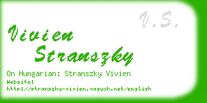 vivien stranszky business card